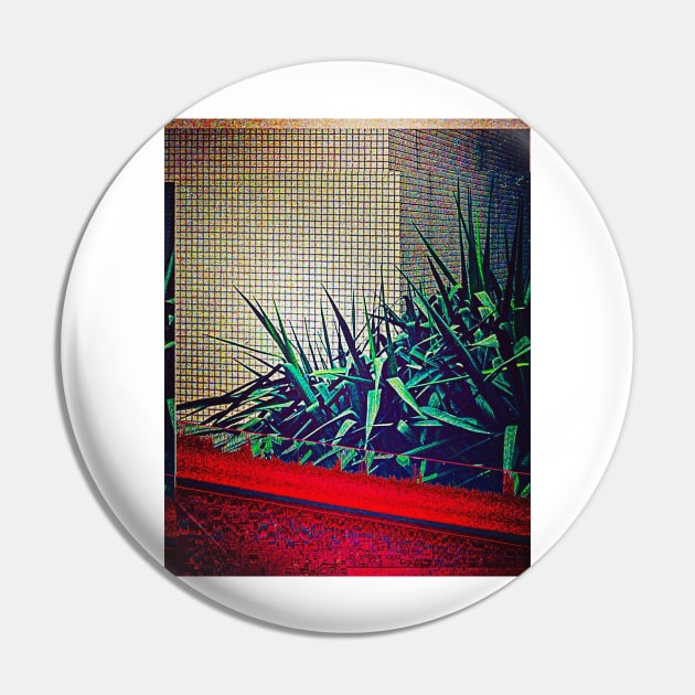 Abstract Glitch Palms ††† Nihilist Aesthetic Design Pin by DankFutura