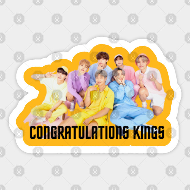 CONGRATULATIONS KINGS bts army GIFT - Bts Army - Sticker