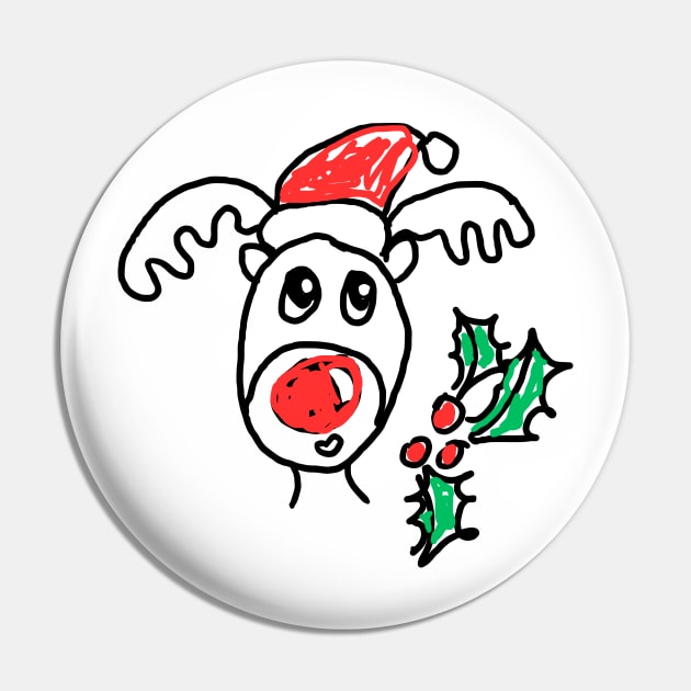 Reindeer really bad christmas design Pin by Puddle Lane Art