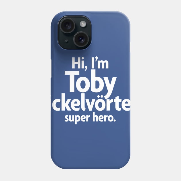 Toby Dickelvörten, super hero Phone Case by DarkPhoeniX