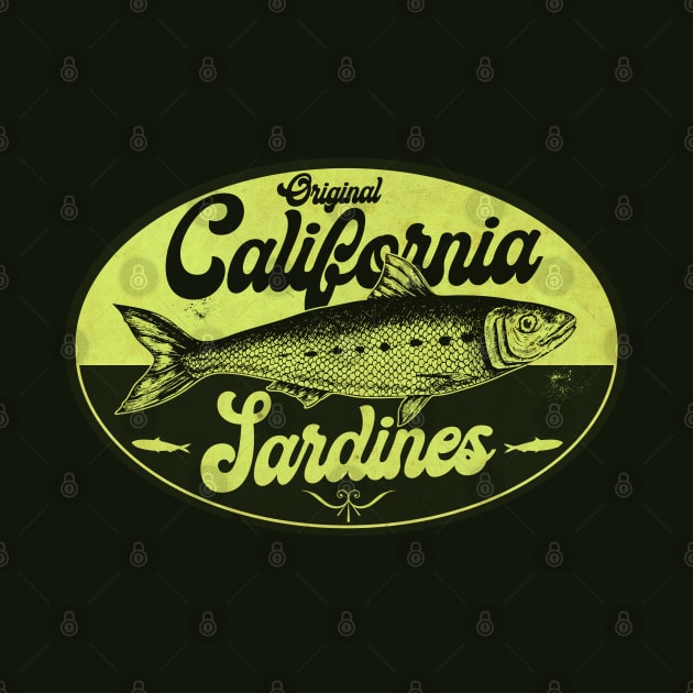 Green California Sardines by CTShirts