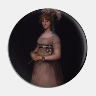 Portrait of Maria Luisa de Borbon y Vallabriga by Francisco Goya Pin