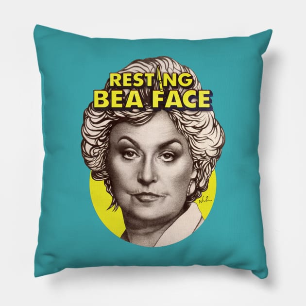 Resting Bea Face Pillow by nordacious