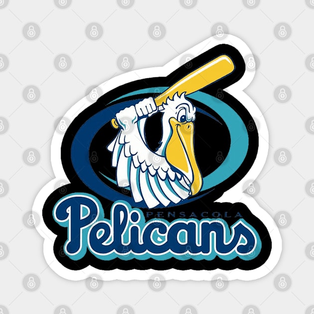 Pensacola Pelicans Magnet by Dizzy One