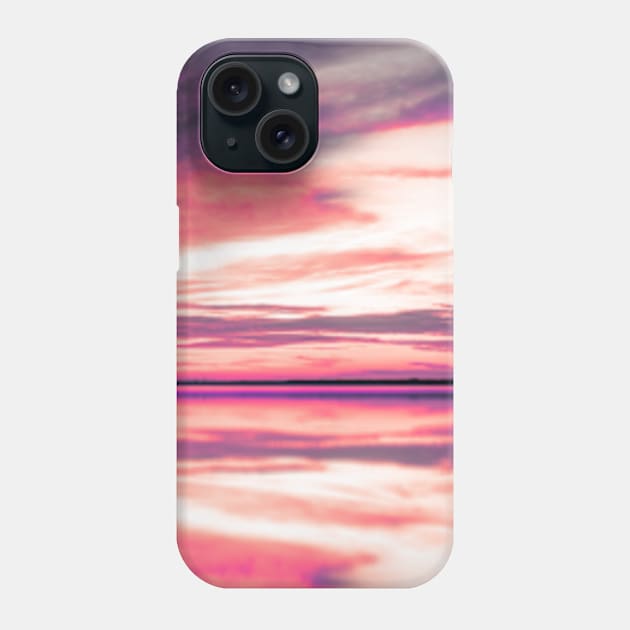 Pink Sky Beach Sunset Phone Case by deadright