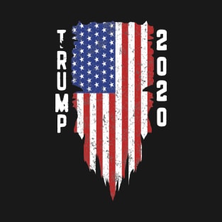 Trump 2020 American Flag Vintage T-Shirt