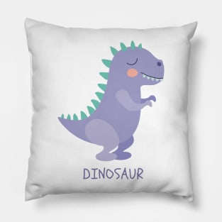 Dinosaurio Dino Dinosaur T-Rex Purple Morado Pillow