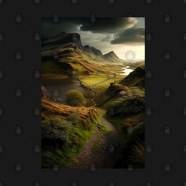 Great Britain Landscape Illustration by unrealartwork