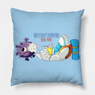 C19 stay home Pillow