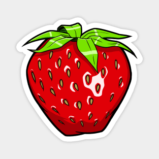 Strawberry BADGE Small Left Breast Logo Magnet