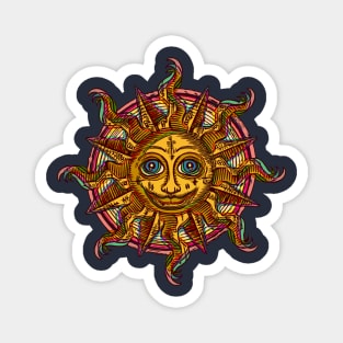 Trippy Sunface Magnet