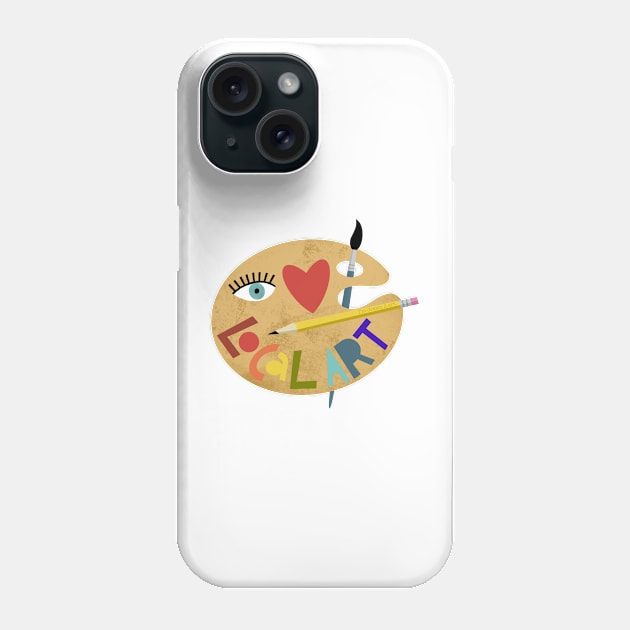 Eye Heart Local Art Phone Case by JCPhillipps