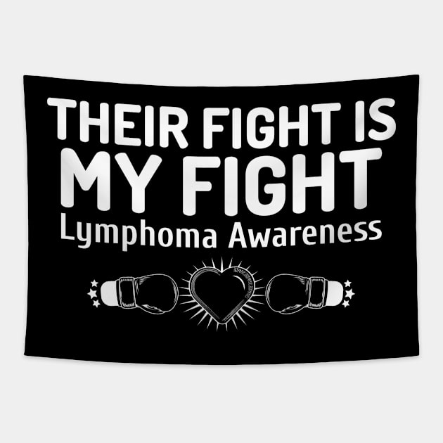 Lymphoma Awareness Tapestry by Advocacy Tees