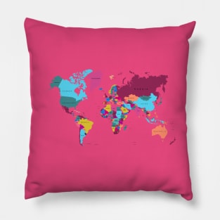 world map Pillow