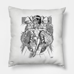 Crimson Cosmonaut Pillow