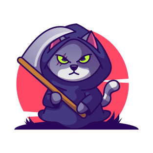 Cat with scythe T-Shirt