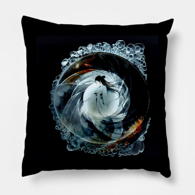 Enso Woman 1 Pillow by Bea