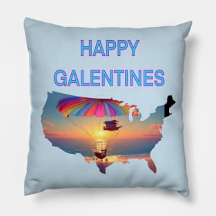 Happy Galentines balloons Pillow