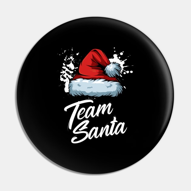 Team Santa Merry Christmas Matching Family Funny Pin by Funnyawesomedesigns