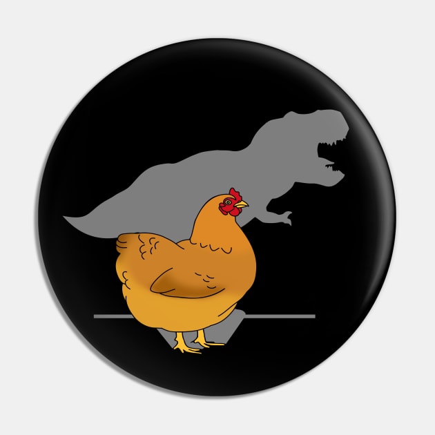 T-rex Chicken Pin by FandomizedRose