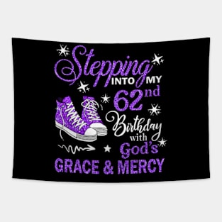 Stepping Into My 62nd Birthday With God's Grace & Mercy Bday Tapestry