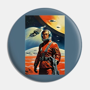 Soviet cosmonaut on mars Pin