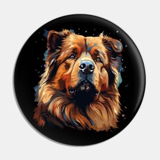 Patriotic Chow Chow Pin