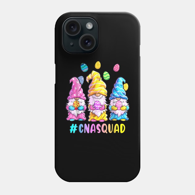 CNA Squad Happy Easter Funny Gnomes Egg Hunt Colorful Eggs Phone Case by Jennifer Wirth