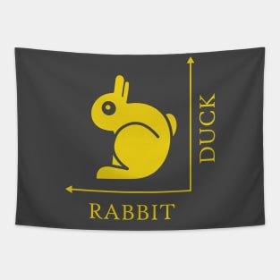 Duck Rabbit Illusion Tapestry