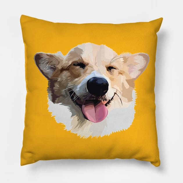 Corgi Dog Pillow by thedailysoe