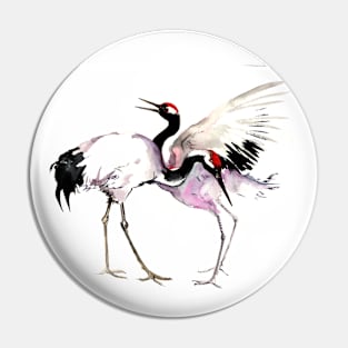 Japanese Crane Pin