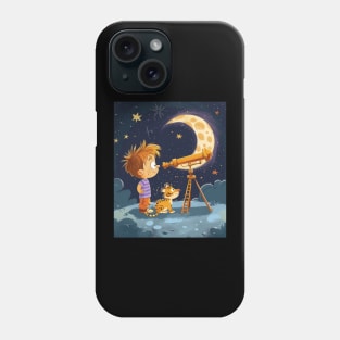 Navigating Childhood with Calvin and Hobbes Phone Case