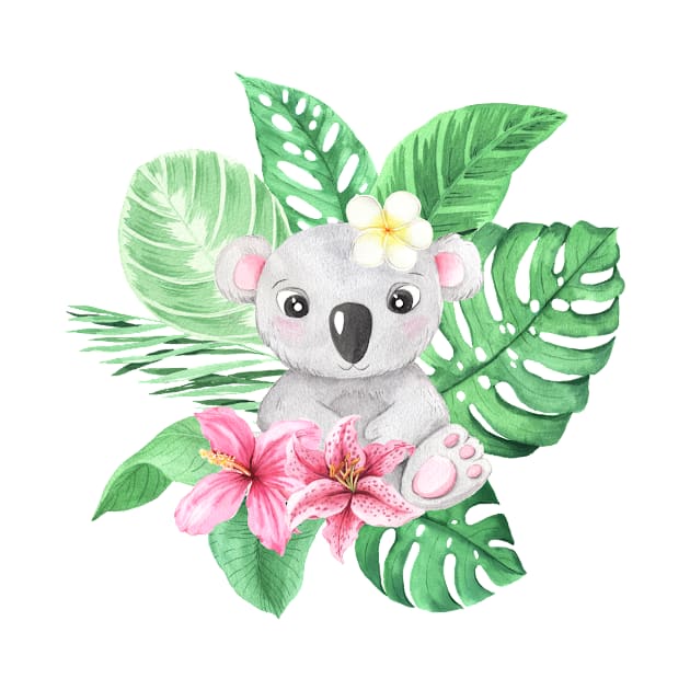 Kawaï Tropical Koala by FunnyMoonCosmic