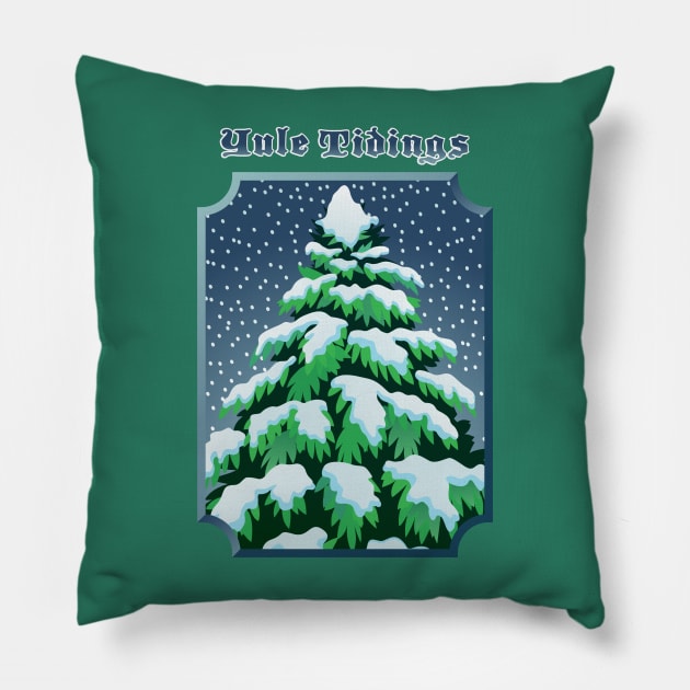 Yule Tidings Pillow by DarlaHallmark