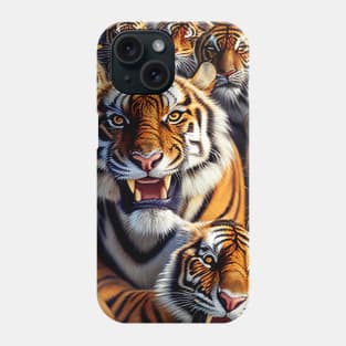 Tiger Cat Wild Nature Funny Happy Humor Photo Selfie Phone Case