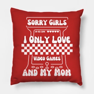 Love Video Games,and Valentine's A Gamer's Celebration Mom Pillow