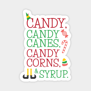 Candy Canes Christmas Movie Quote Magnet