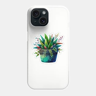 Watercolor plant sticker Phone Case