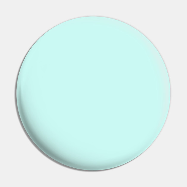 Pastel Aqua Blue Plain Solid Color - Aqua Solid Color - Pin | TeePublic