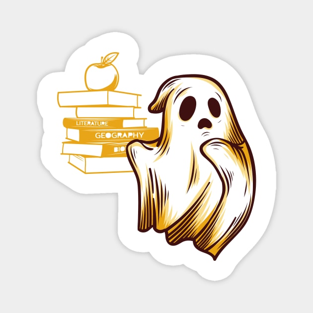 Read more books Cute horror Ghosts Read more boooooks Halloween Magnet by L'Arthole