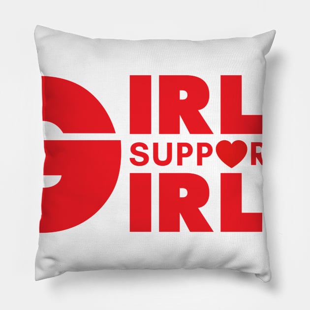 GIRLS SUPPORTING GIRLS Pillow by HelloShop88