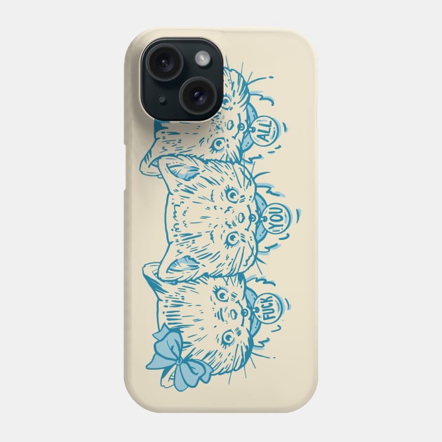 Happy Kittens, Rude Kittens - NSFW Phone Case by bigbadrobot