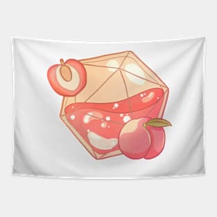 D20 Peach Tea Sticker Tapestry