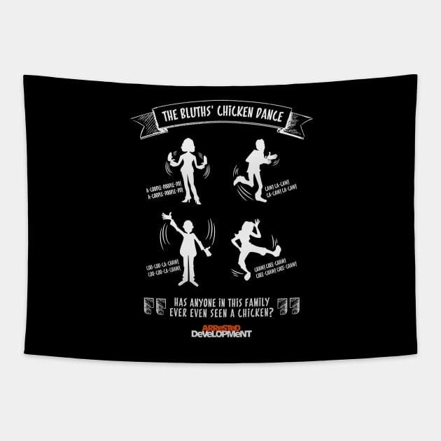 Arrested Development - The Bluth's Chicken Dance Tapestry by BadCatDesigns