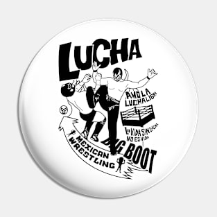 mexican wrestling lucha libre15mono Pin