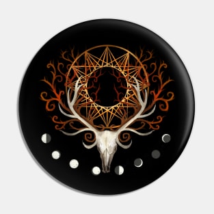 Season Of The Moons Autumn Fire Pin