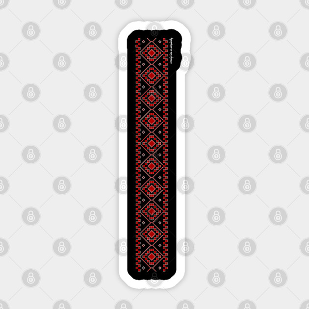 Folklore 2 Stylized Folk Art Vintage Christmas Blouse Christmas Embroidery Pattern Custom Handmade Art Embroidery Motifs Sticker Teepublic