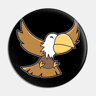 Comic Eagle Bird Pin