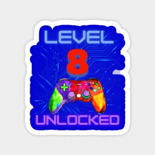 Level Unlocked Ultimate Gamer Graphic "8" Magnet