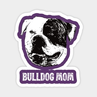 American Bulldog Mom Bulldog Graphic Magnet